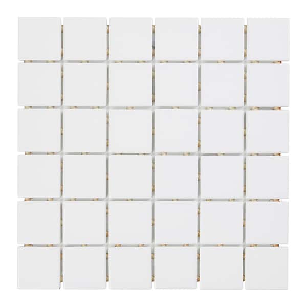 Daltile Permatones Glacier 12 in. x 12 in. x 6 mm Ceramic Mosaic Floor and Wall Tile (1 sq. ft. / each)