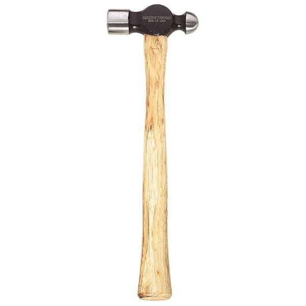 Klein Tools Ball Peen Hammer Hickory Handle 12-1/2 Inches