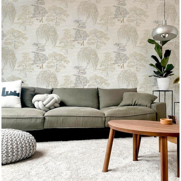 Oriental Garden Paste the Paper Wallpaper