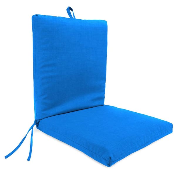 44 in. L x 21 in. W x 3.5 in. T Outdoor Chair Cushion in Celosia Princess Blue
