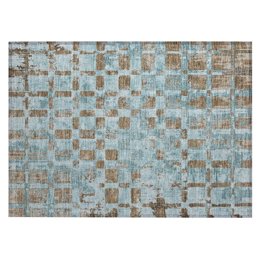 Chantille Machine Washable Indoor/Outdoor Abstract ACN2628 Teal 2 ft. x 3 ft. Accent Rug price history on PriceWatchPro