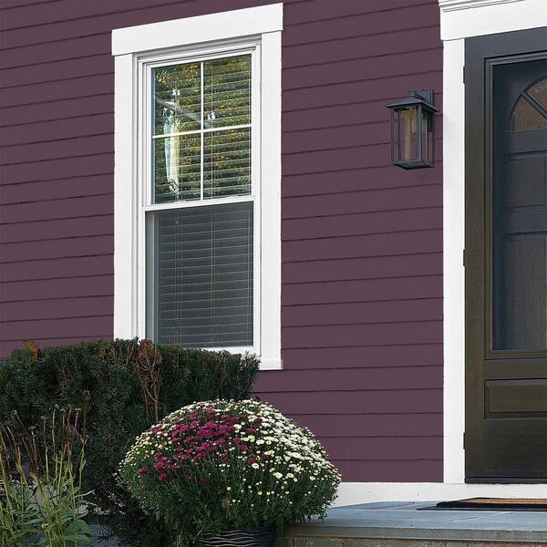 Glidden Premium 1 qt. PPG1046-7 Purple Basil Flat Exterior Latex