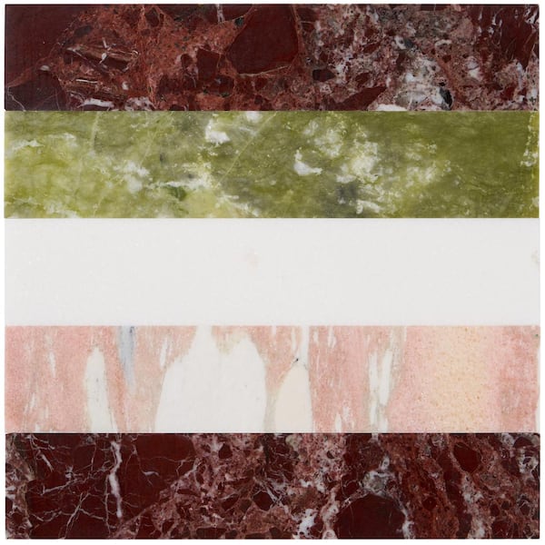 Ivy Hill Tile Elizabeth Sutton Bow Rainbow 12 in. x 12 in. Polished Marble Floor and Wall Mosaic Tile (1 sq. ft. / Sheet)