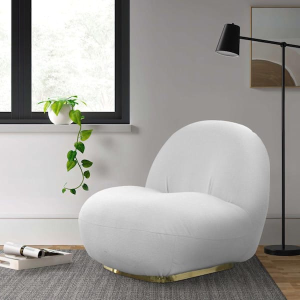 Round deals sherpa chair