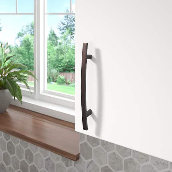 Padova Collection 5 1/16 in. (128 mm) Classic Brushed Oil-Rubbed Bronze Rectangular Cabinet Arch Pull