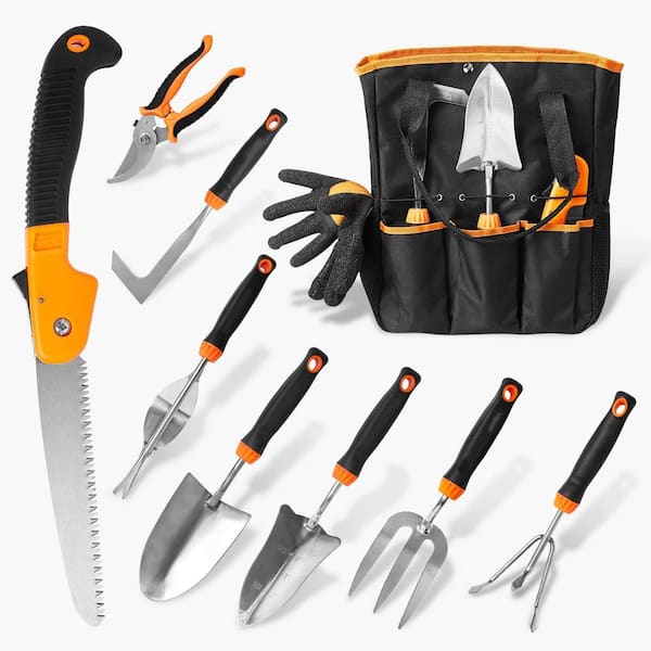 Unbranded 10-Piece Stainless Steel Heavy-Duty Garden Tool Set