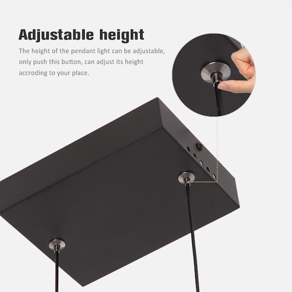 JC TOPA Modern 1-Light Black Aluminum Integrated LED Linear JC TOPA Modern 1-Light Black Aluminum Integrated LED Linear