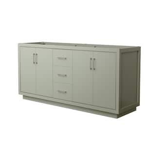 Icon 71 in. W x 21.75 in. D x 34.25 in. H Double Bath Vanity Cabinet without Top in Light Green