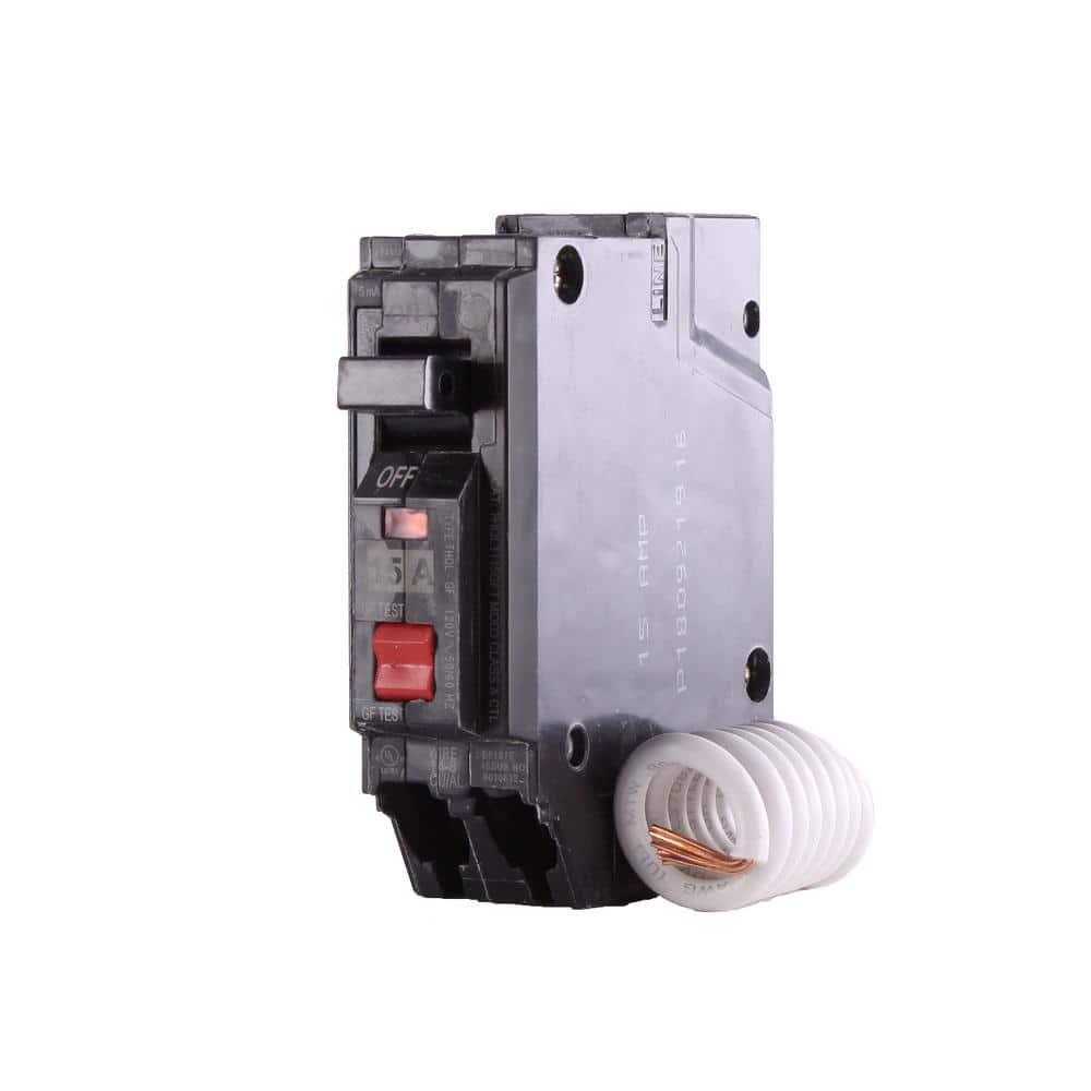Circuit Breaker GE 15 Amp 1 Pole 120v GFCI THQL1115GFP for sale online