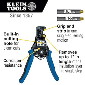 Katapult Wire Stripper and Cutter for 8-20 AWG Solid and 10-22 AWG Stranded Wire and Ratcheting Crimper Tool Set