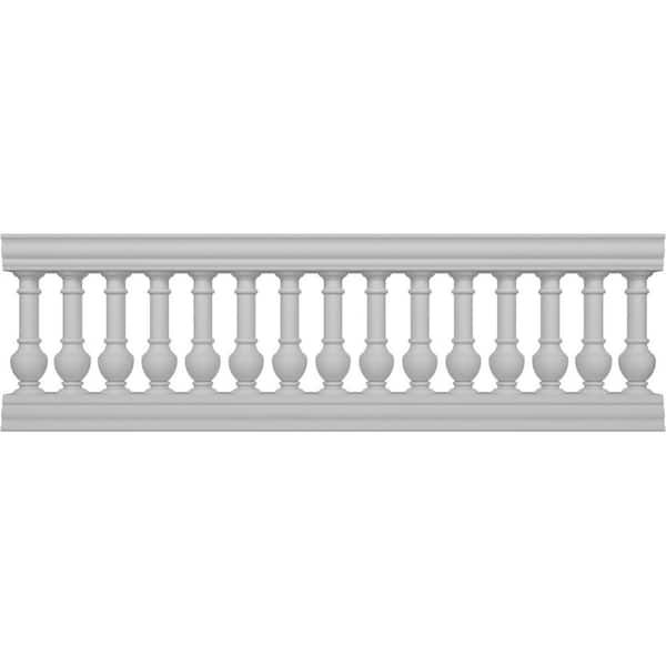 Ekena Millwork Fiberthane York Balustrade 96 in. L x 32 in. H Fiberglass Railing Kit