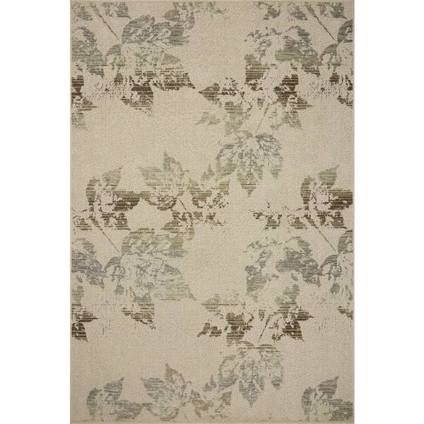 Saylor Ivory / Bark 11 ft. x 15 ft. Indoor/Outdoor Area Rug