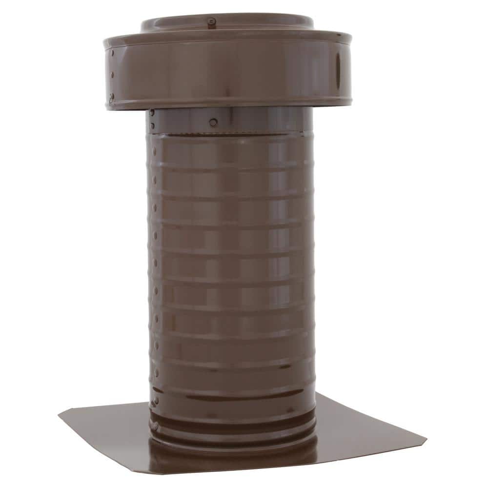 Keepa Vent 6 in. Dia Aluminum Roof Vent for Flat Roofs in Brown