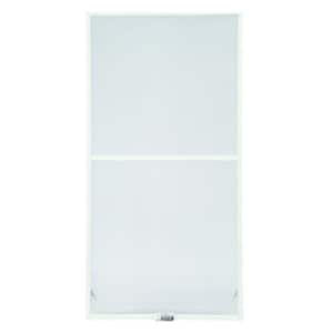 39-7/8 in. x 50-27/32 in. 200 and 400 Series White Aluminum Double-Hung Window Insect Screen