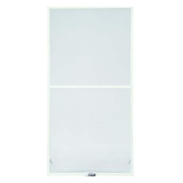 39-7/8 in. x 50-27/32 in. 200 and 400 Series White Aluminum Double-Hung Window Screen