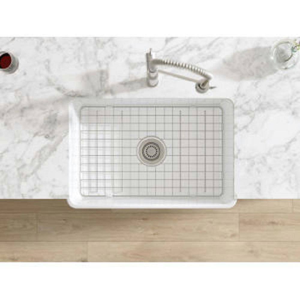 Stainless Steel Sink Grid with Rubber Feet, 24.81" x 13.38"