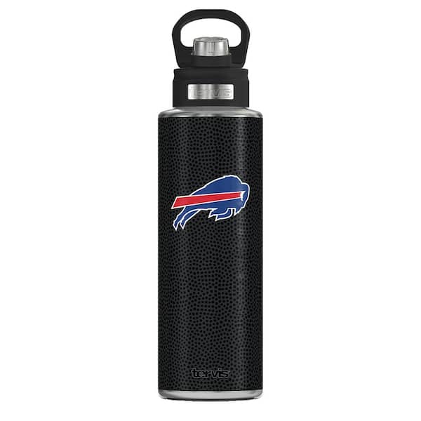 Tervis NFL BUF BILLS LOGO BK 40OZ Wide Mouth Water Bottle Powder Coated Stainless Steel Standard Lid