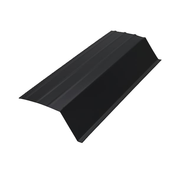 Amerimax Home Products 2.47 in. x 10 ft. Aluminum Black Roof Apron Flashing