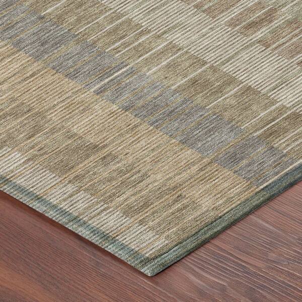 Chantille Machine Washable Indoor/Outdoor Abstract ACN2821 Taupe 10 ft. x 14 ft. Area Rug