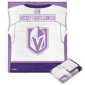 NHL Hockey Fights Cancer Jersey Golden Knights Silk Touch Multi-color Throw