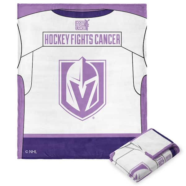 THE NORTHWEST GROUP NHL Hockey Fights Cancer Jersey Golden Knights Silk Touch Multi-color Throw