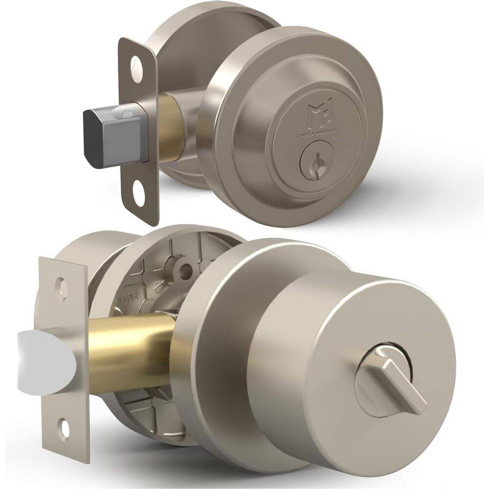 Buena Metal Satin Nickel Entry Hall/Closet Entrance Combo Door Lock Style Door Knob with Reversible Heavy Duty 1 Pack price history on PriceWatchPro