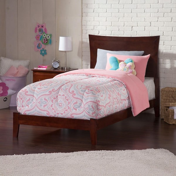 Metro Walnut Twin Traditional Bed
