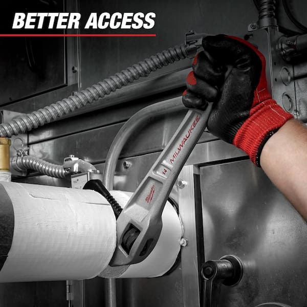14 in. Aluminum Offset Pipe Wrench