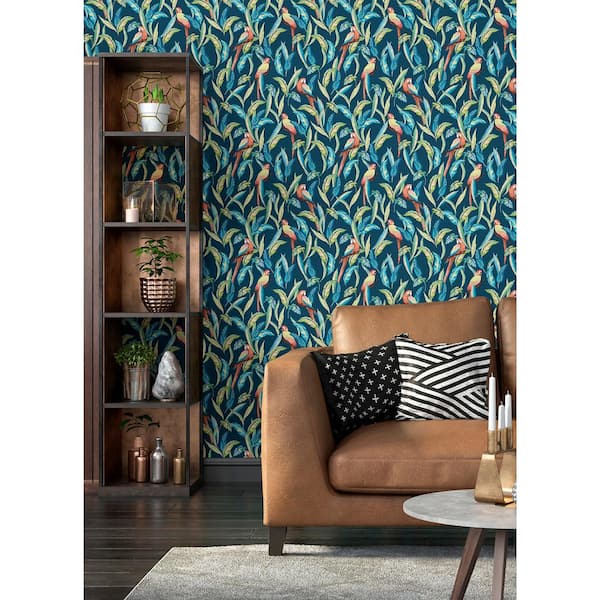 Timor Blue Indigo Tropical Parrot Wallpaper