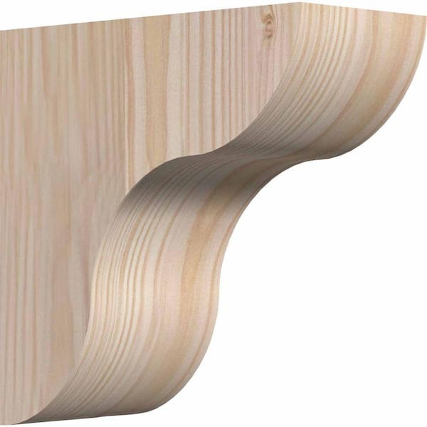 Ekena Millwork 5-1/2 in. x 12 in. x 12 in. Douglas Fir Carmel Smooth Corbel