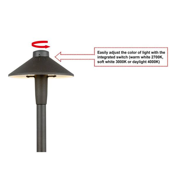 Hampton Bay 10 Watt Equivalent Low Voltage Bronze Integrated LED