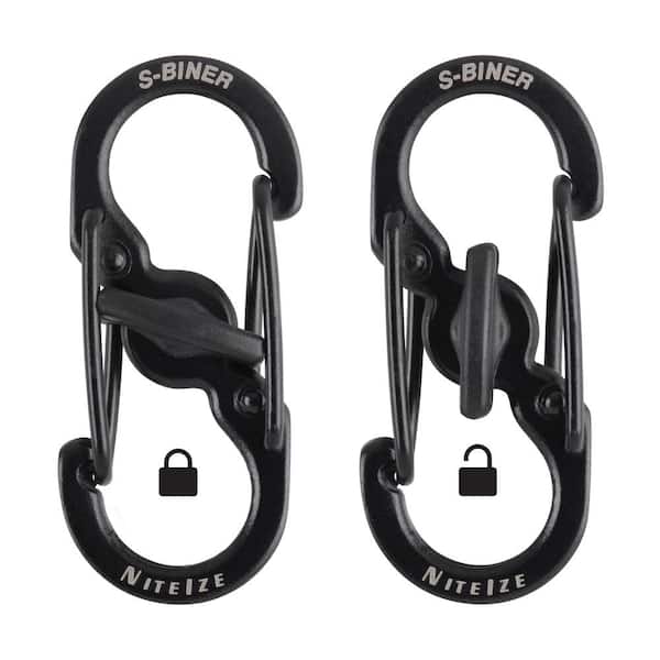Extra-Small Locking Black Carabiner Clip – Besties