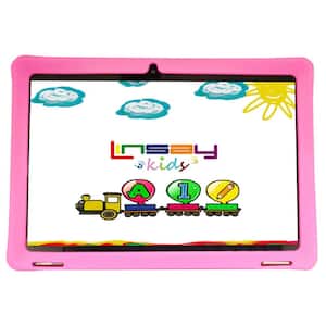 10.1 in. 1280x800 IPS 2GB RAM 32GB Storage Android 12 Tablet with Pink Kids Defender Case