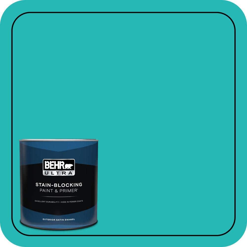 1 qt. #MQ4-21 Caicos Turquoise Satin Enamel Exterior Paint & Primer price history on PriceWatchPro