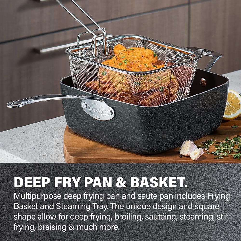 Granitestone 20-Piece Black Nonstick Aluminum Cookware and Bakeware Set