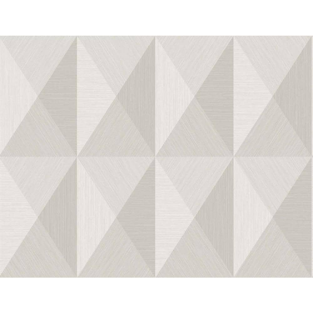 Seabrook Designs 60.75 sq. ft. Mink Pinnacle Embossed Vinyl Unpasted ...