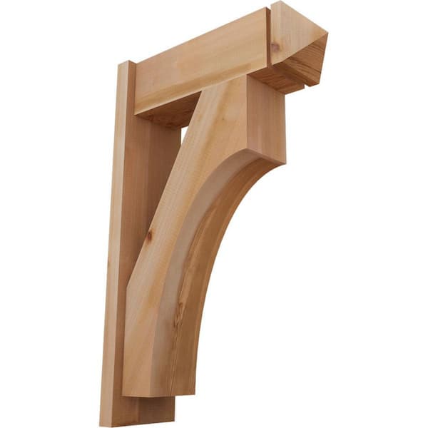 Ekena Millwork 8 in. x 34 in. x 22 in. Westlake Arts and Crafts Smooth Western Red Cedar Outlooker