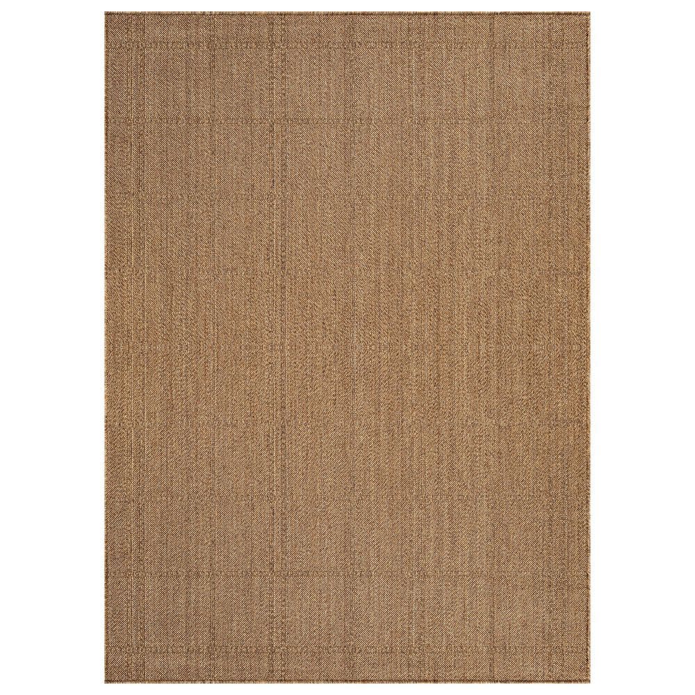 Plaid Natural/Jute Easy-Care Indoor/Outdoor Flat Woven 6 ft.6 in. x 9 ft. Natural Area Rug price history on PriceWatchPro
