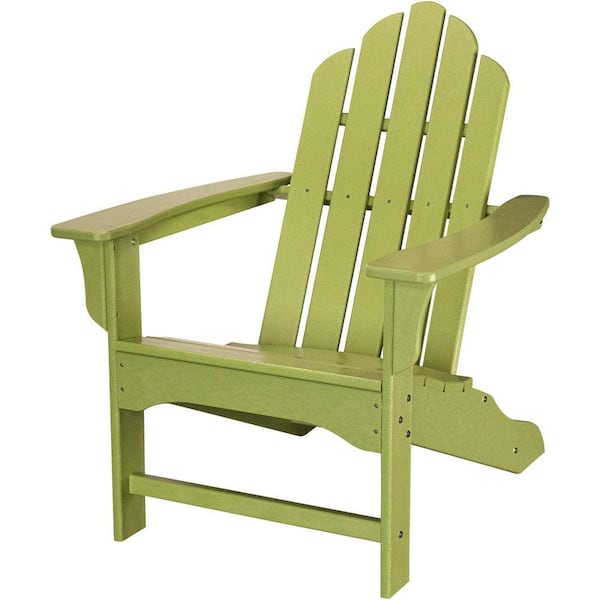 Hanover All-Weather Patio Adirondack Chair in Lime Green