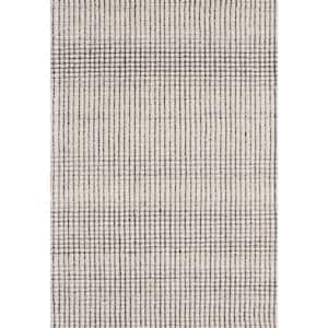 Trono 5 ft. X 8 ft. Ivory/Natural Geometric Indoor/Outdoor Area Rug