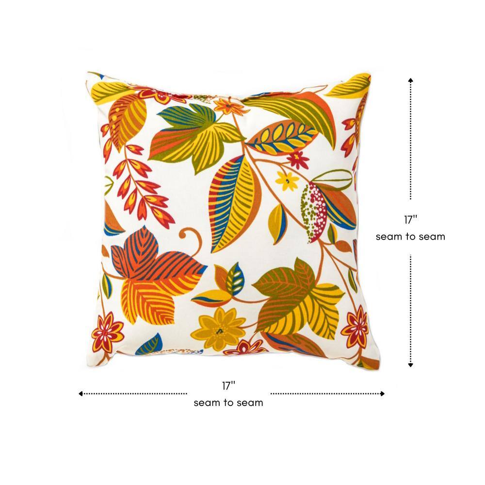 Esprit Floral Square Kids Outdoor Accent Pillow Set