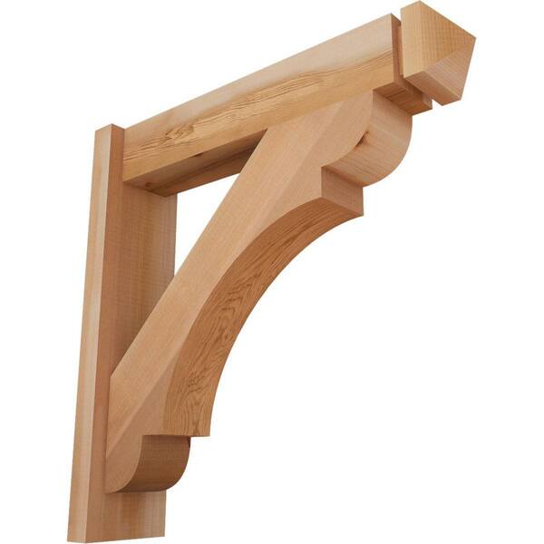 Ekena Millwork 6 in. x 24 in. x 24 in. Olympic Arts and Crafts Smooth Western Red Cedar Outlooker
