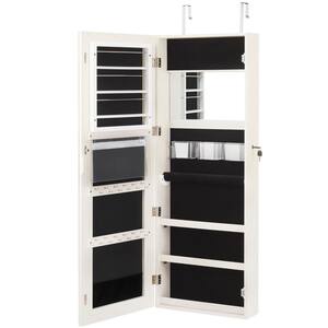 Wall and Door Mounted Jewelry Box Cabinet Lockable Storage Organizer