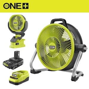 Ryobi Battery Fan RIDGID 18V Cordless Hybrid Jobsite Fan (Tool