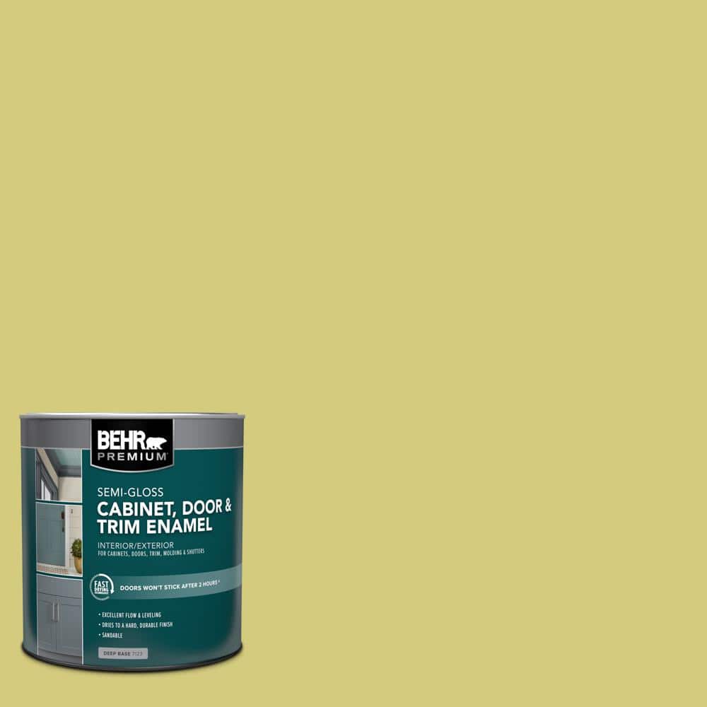 1 qt. #P350-4 Spring Grass Semi-Gloss Enamel Interior/Exterior Cabinet, Door & Trim Paint price history on PriceWatchPro