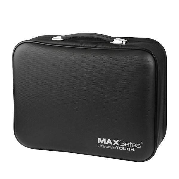 Up to 2000°F Fireproof Hard Document Case with Combination Lock Access in Black