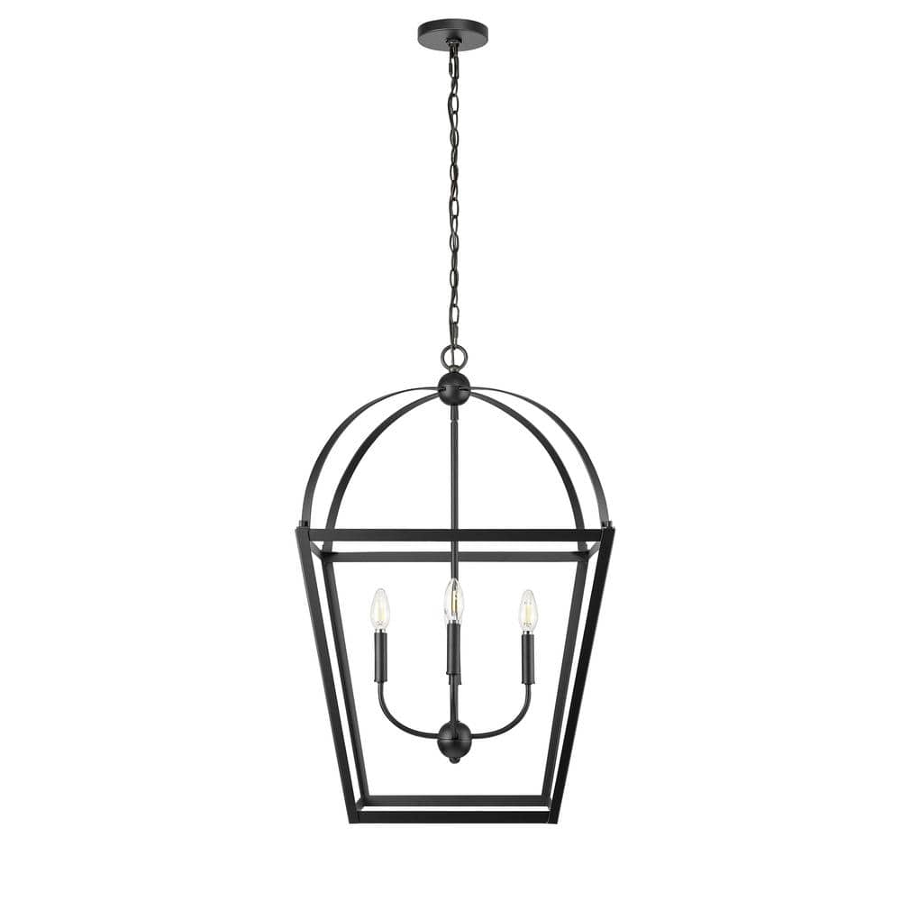 Kelsey 4-Light 20.1 in. Matte Black Pendant-Light price history on PriceWatchPro