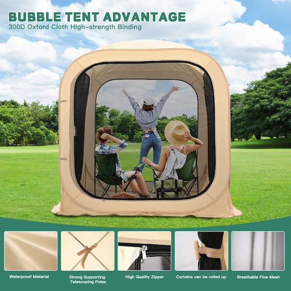 BOZTIY 1.8M Sports Tent Pop Up Bubble Tent 71 in. L x 71 in