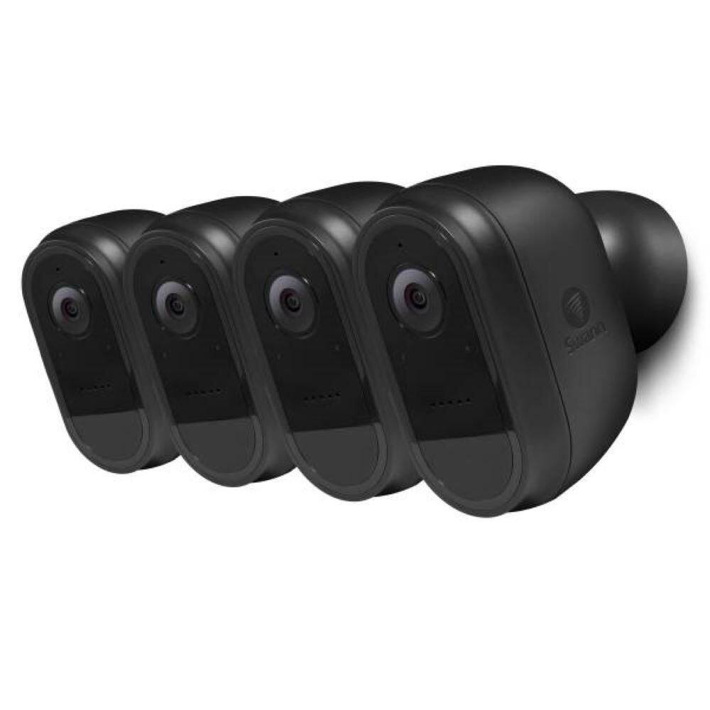 Swann Wireless 1080P Outdoor Black Home Security Battery Camera (4-Pack ...