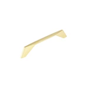 Masset Collection 6-5/16 in. (160 mm) Center-to-Center Brushed Gold Contemporary Drawer Pull